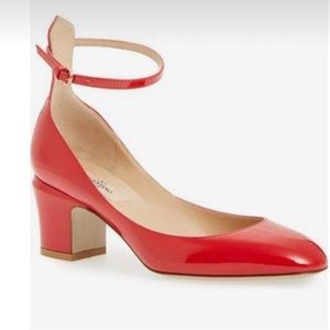 Valentino Tango red patent pumps 37